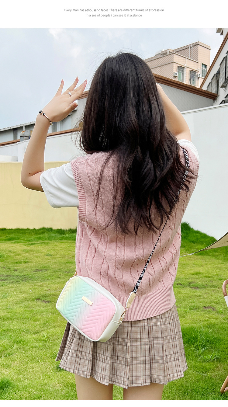 Sacs pour femmes 2022 nouvelle vague motif brodé fer cuir ruban petit sac carré sac photo décontracté diffusion en direct sac cadeau_voghion.com