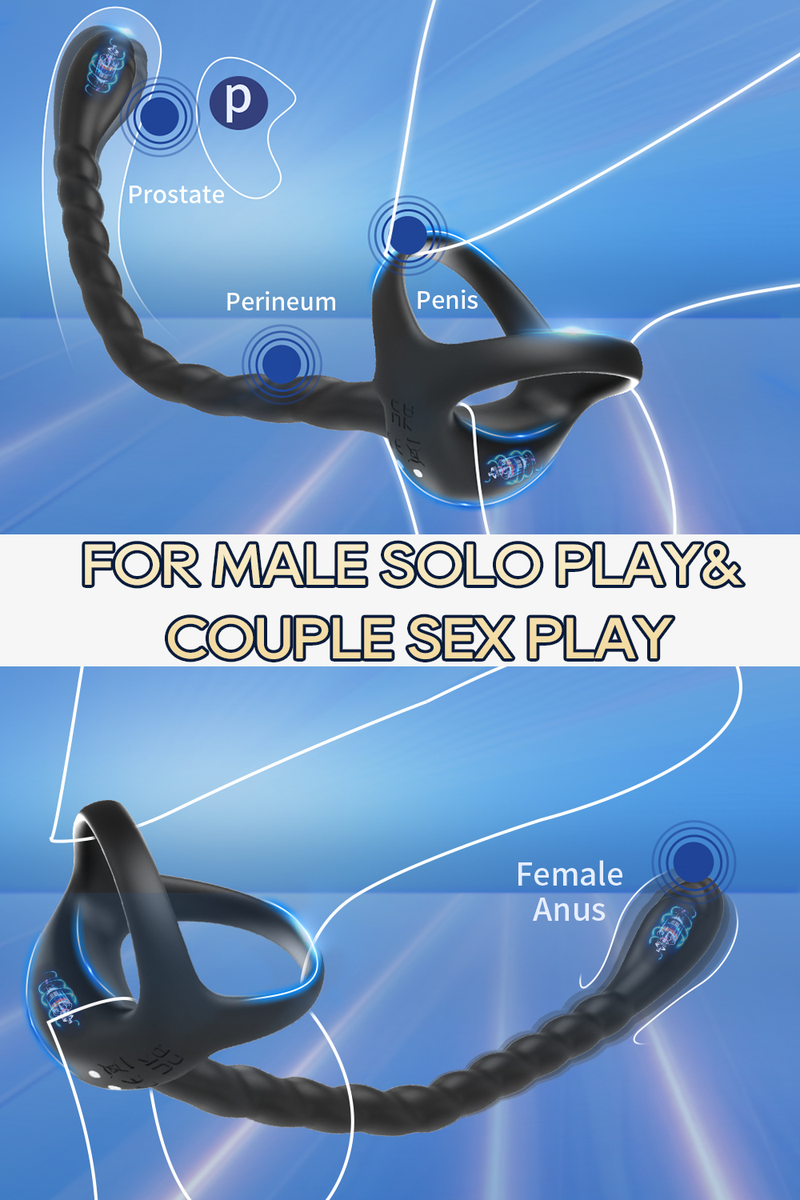 Silikon Ring Vibrator Anal Plug Erwachsene Sex Spielzeug Für Männer Verzögerung Ejakulation Männlichen Prostata-massagegerät Bluetoo_voghion.com