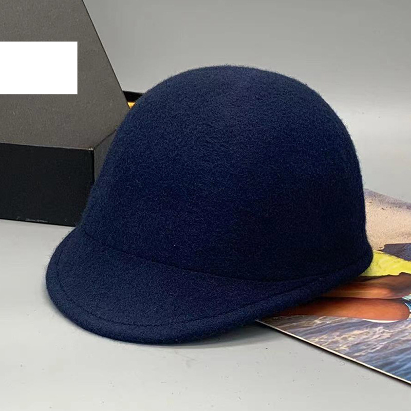 Autumn and winter children's woolen caps for girls and boys, equestrian hats, wool felt hats, knight hats, trendy casual hats_voghion.com