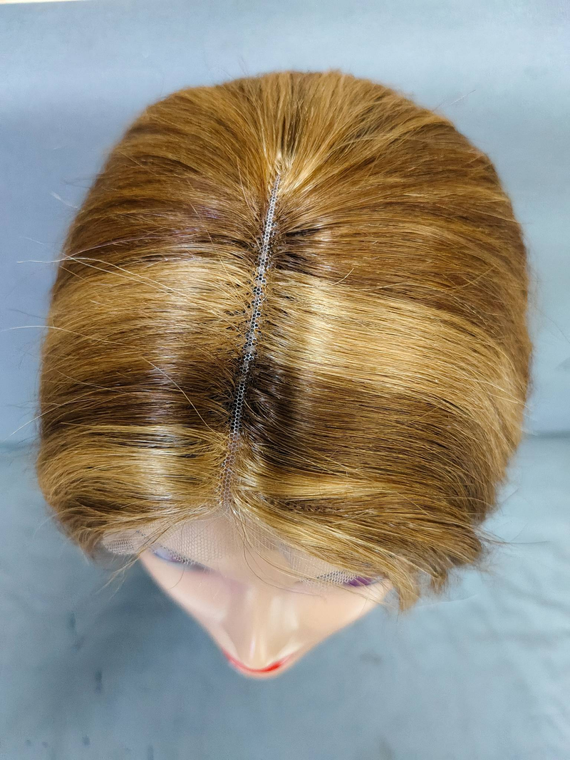 Promozione Parrucca Bob Corta Lisci Evidenziata Frontale In Pizzo Trasparente Parrucche Per Capelli Umani Per Le Donne Parrucca In Pizzo 4x1 Con Ombre Biondo Miele Evidenziata_voghion.com