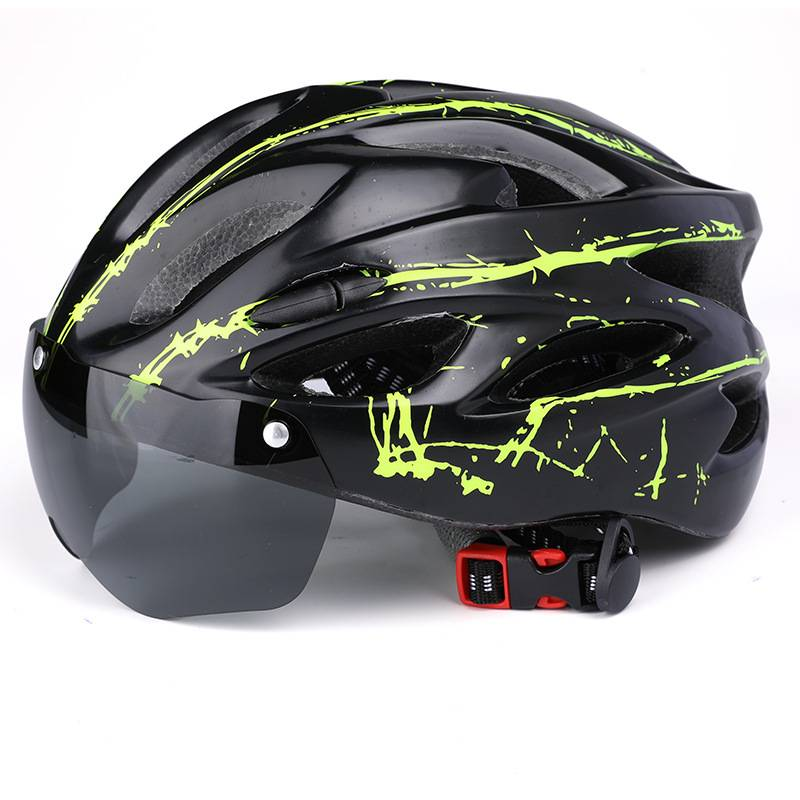 Casque d'équitation de style extraterrestre cool forme intégrée casque de vélo de route de montagne pour hommes et femmes équipement d'équitation magnétique_voghion.com
