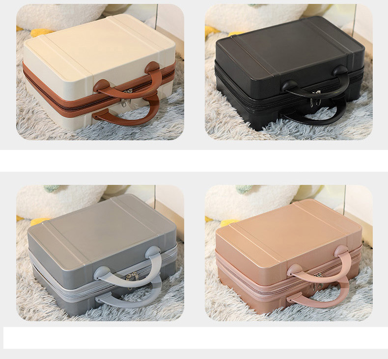 Gepäck 14 "Make-up-Koffer Hohes Erscheinungsbild Mit Geschenk-Hochzeitskoffer Bonbonfarbener Vintage-Koffer Mini-Koffer_voghion.com