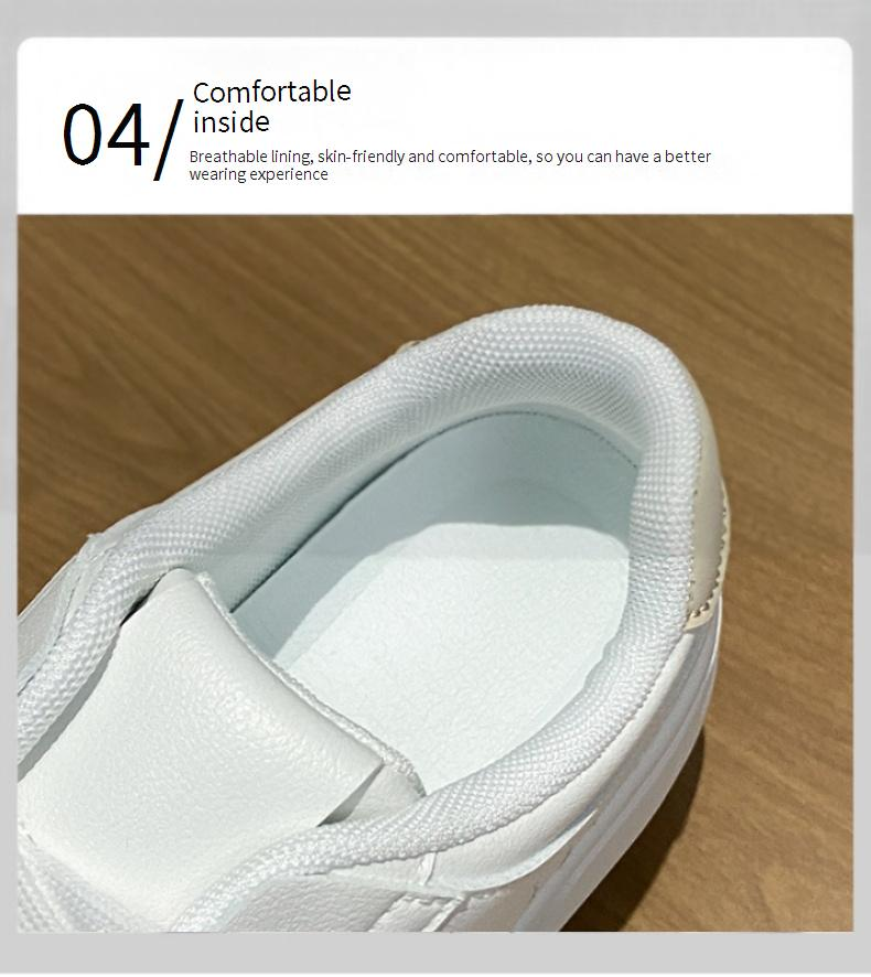 Minimalist White Sneakers - Street Style Essential | Cloud-Like Comfort All Day_voghion.com