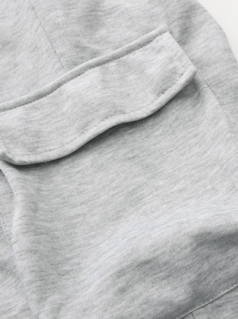Completo estivo da uomo a maniche corte e pantaloncini da 5 pollici - Miscela di cotone modal leggero per la palestra_voghion.com