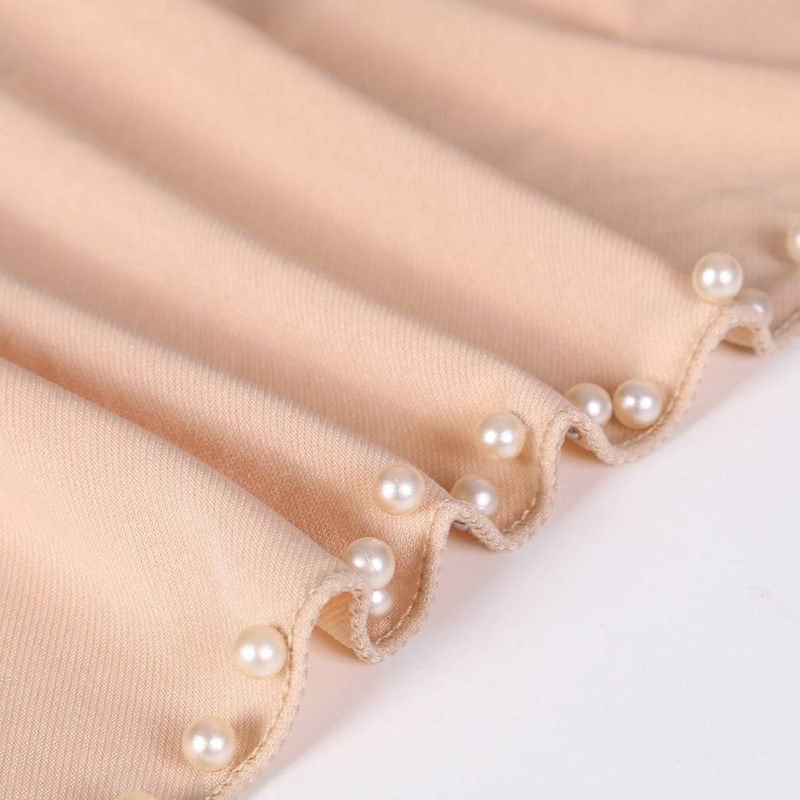 Women's Scarves Tassel Handmade Headscarf With Small Brim And Rhinestones, Convenient Pullover Scarf, One Size Fashionable And Versatile Hijab_voghion.com