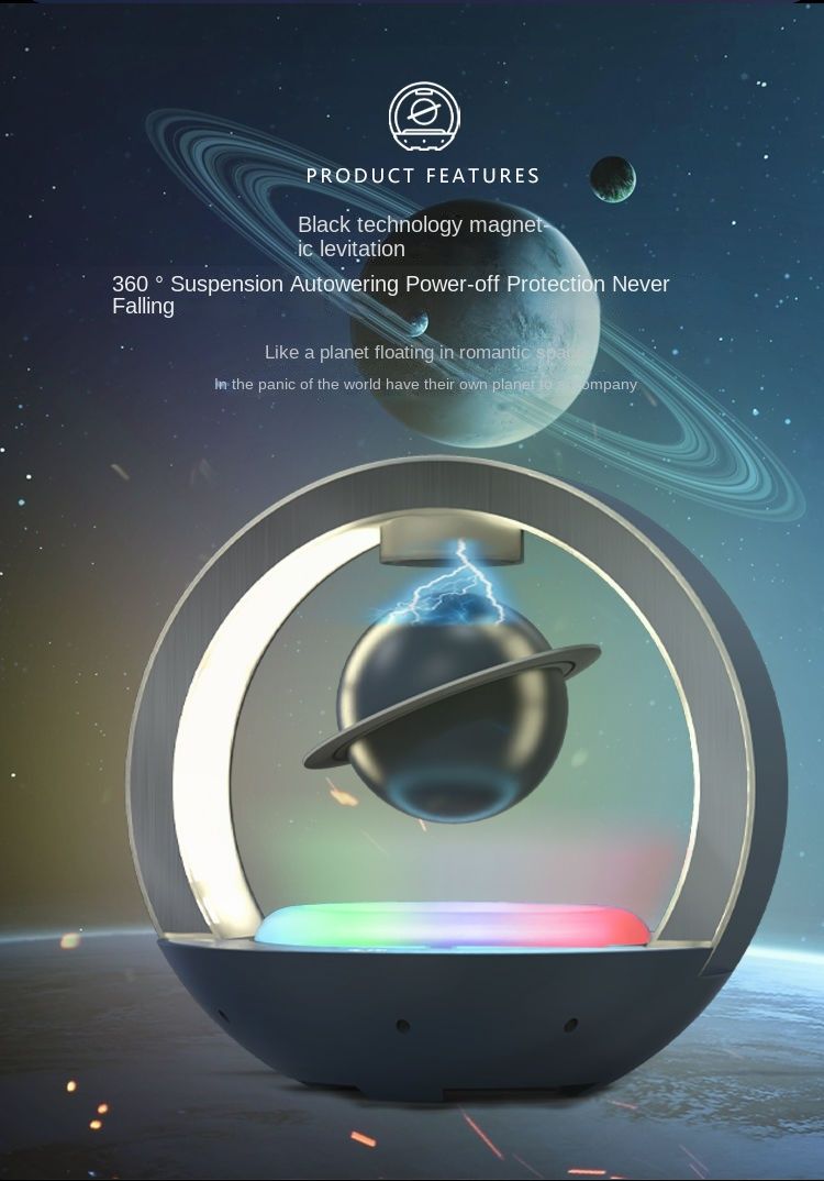 Magnetic levitation Bluetooth speaker, subwoofer, black technology, birthday gift for male friends, husband, creative_voghion.com
