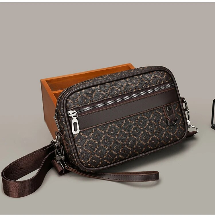 Business-Stil, hochwertige PU-Leder-Mann-Handtasche, Schultertasche, multifunktionale Herren-Handtasche mit Hüftgurt_voghion.com