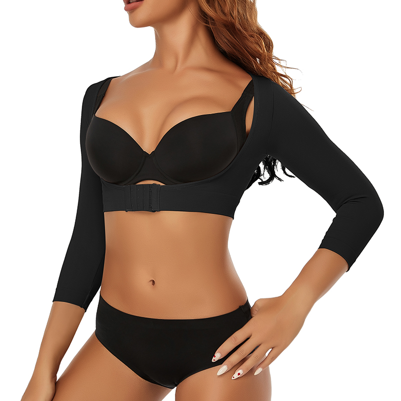 Arm Weight Loss Shaper Slimming Fat Buste Compression Sleeve Upper Arm Wrap Band Slimmer Humpback Posturer Cor_voghion.com