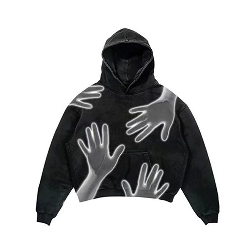 Herrenbekleidung trendiges 3D-Digitaldruck-Kapuzenpullover im Hip-Hop-Stil für Erwachsene und Paare, Freizeitjacke_voghion.com