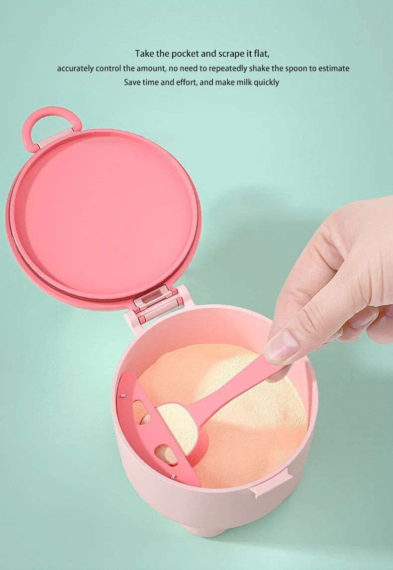 Baby Formula Box Portable Food Supplement Box Sealed Can Divisible Moisture-proof Storage Tank_voghion.com