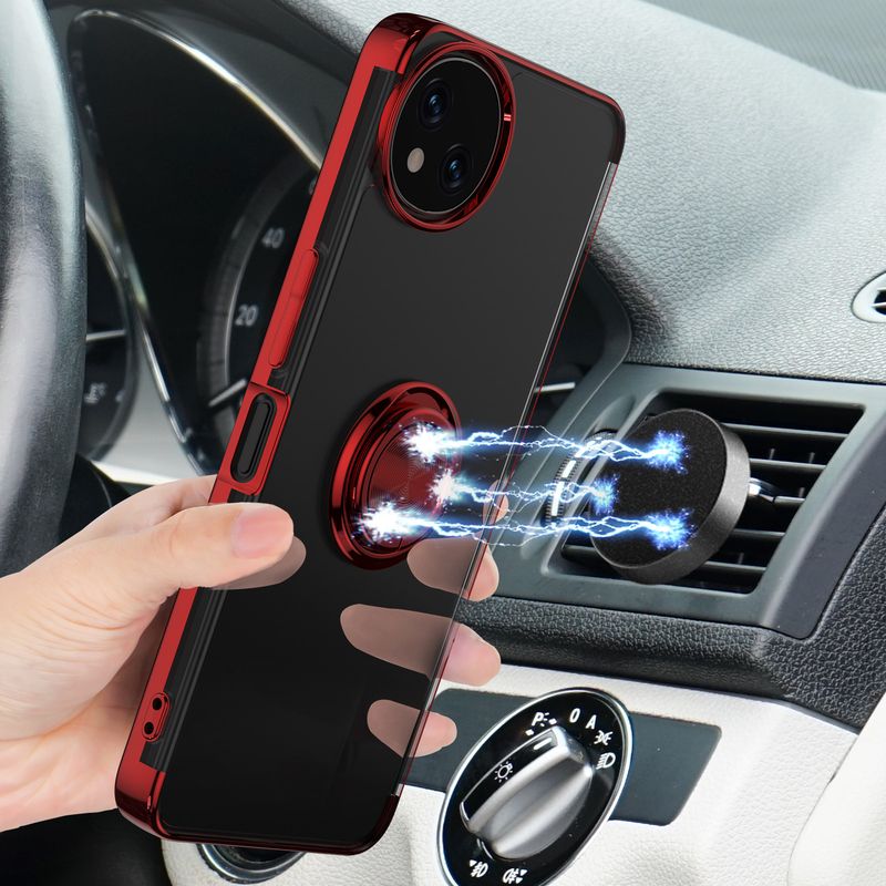 Sense9 galvanizirana prozirna maskica za telefon s integriranim prstenom za Sharp Aquos Wish 4 Sense 9 8 stražnja maskica R9 Pro nosač_voghion.com