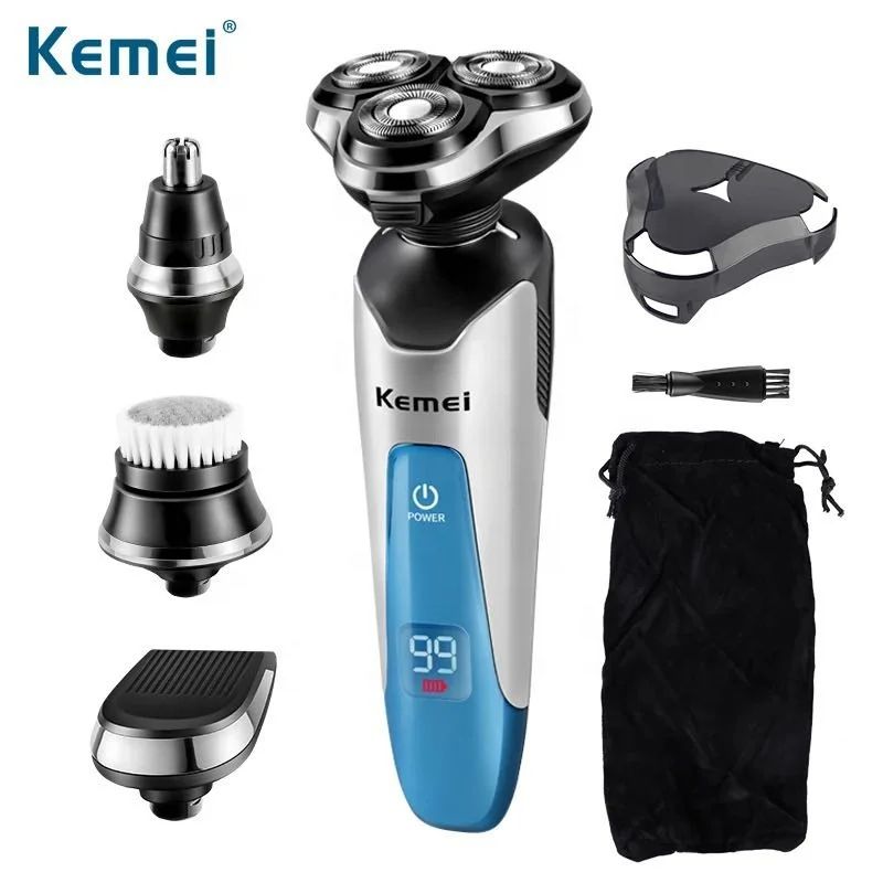 KM-5390 4in1 Profesyonel Akıllı Su Geçirmez Elektrikli Yıkama Tıraş Makinesi Burun Düzeltici Yüz Kemei Saç Kesme Makinesi Toptan_voghion.com