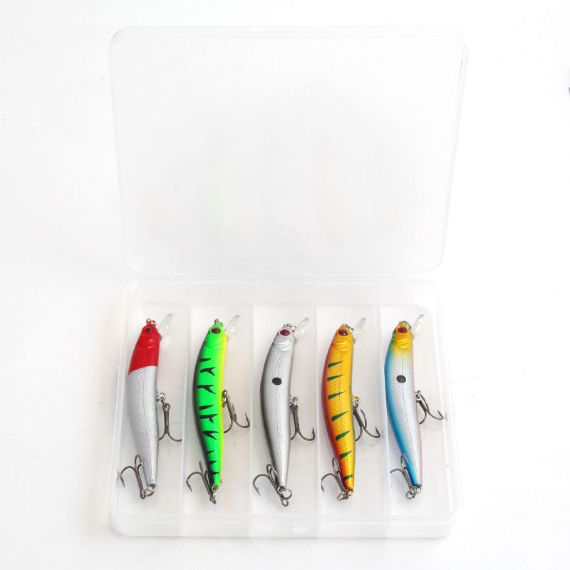 Lure Bait Long Throw Ring Beads Colorful Ten Color Minnow 10cm/8.3g Bass Simulation Bait Fishing Gear_voghion.com