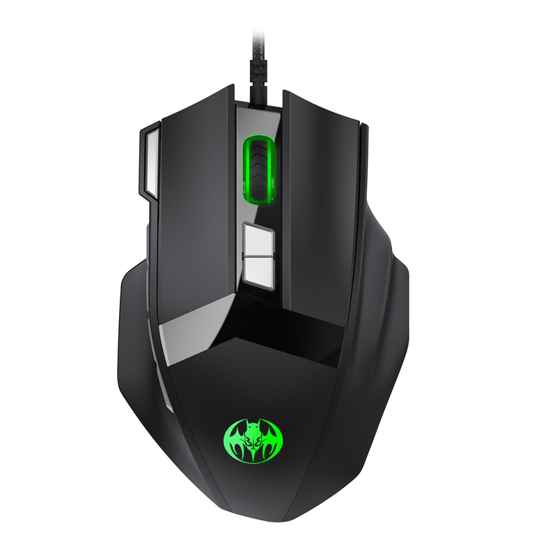 Youbat GM02 Wired Optoelectronic Gaming Mouse 7-Key Luminous Breathing Light Fire Key Computer Configuration_voghion.com