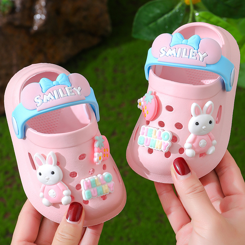 Sandales pour filles, bébés d'été pour enfants, semelles souples d'intérieur, pantoufles antidérapantes pour nourrissons et jeunes enfants, garçons de dessin animé,_voghion.com