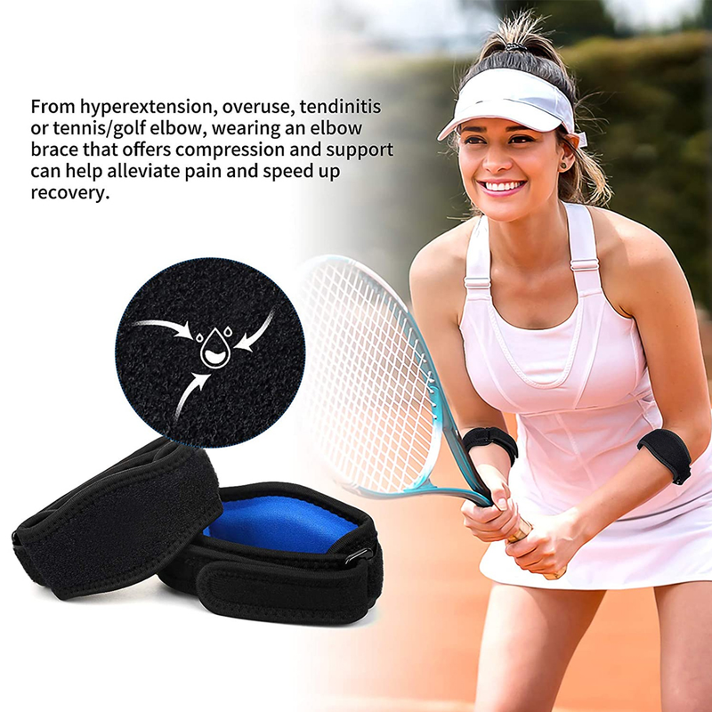 PCS Adjustable 1 Elbow Support Basketball Tennis Golf Elbow Support Strap Elbow Pads Lateral Pain Syndrome_voghion.com