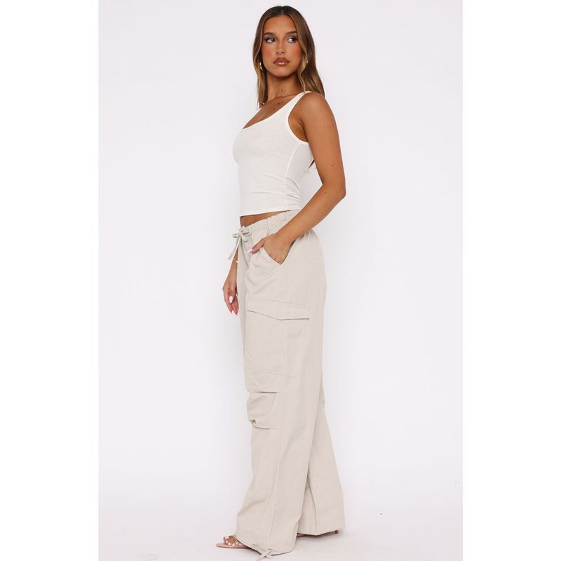 Women's Cargo Pants With Drawstring Waist & Multiple Pockets - Comfortable Loose Fit Straight Leg Workwear Pants For Casual Street Style_voghion.com