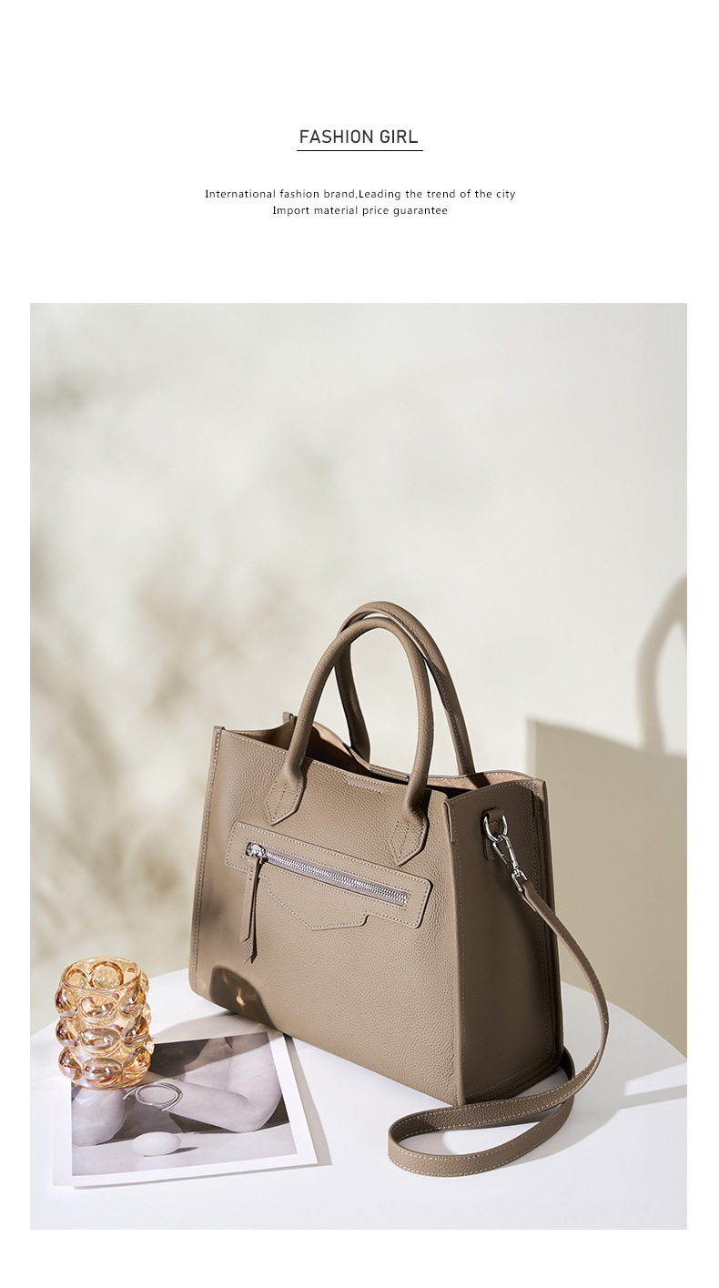 Borsa grande tote, grande capacità, borsa da donna in vera pelle, design di nicchia, borsa da donna per computer, borsa da pendolare di alta qualità_voghion.com