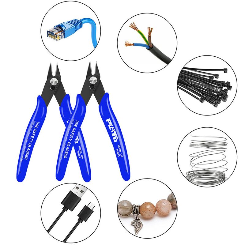 Universal Pliers Multi Functional Electrical Wire Cable Cutters Cutting Side Snips Flush Stainless Steel Nipper Hand_voghion.com