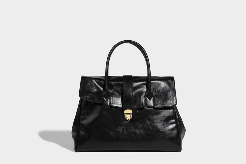 Ladies' 2024 New Trendy Luxury Large Capacity Commuter Tote Bag Casual Retro Handheld Official Document Bag_voghion.com