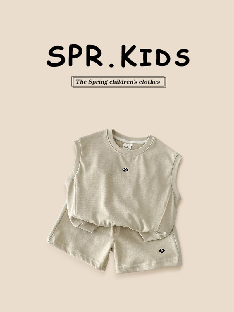 Toddler Boys Clothing New Letter Vest Sports Suit Children's Casual Boy Sleeveless Shorts Jersey Two Piece Suit_voghion.com