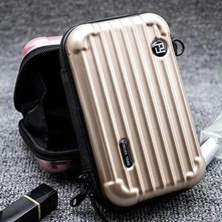7” Mini PC Cosmetic Bag Hard Shell Multifunctional Wash Bag Shoulder Overnight Crossbody Clutch Storage Bag_voghion.com
