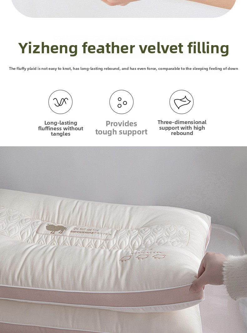 Oreiller orthopédique en mousse à mémoire de forme pour soulager les douleurs cervicales - Oreiller en fibres moyennement souples pour les dormeurs sur le côté et sur le dos. Respirant et hypoallergénique._voghion.com