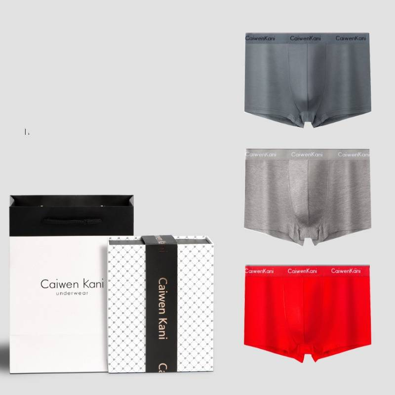 Herren-Boxershorts aus hochwertiger Baumwolle im 4er-Pack – Atmungsaktives, antibakterielles und nahtloses Komfort-Unterwäsche-Geschenkset (Schwarz/Grau/Weiß/Blau)_voghion.com