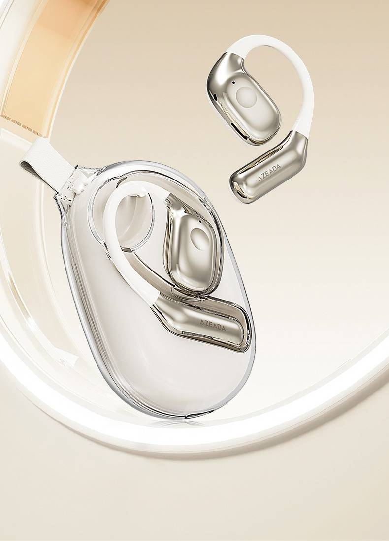 Nouveaux écouteurs sans fil Bluetooth AZEADA avec conduction osseuse, longue durée de vie de la batterie et écouteurs de sport OWS_voghion.com