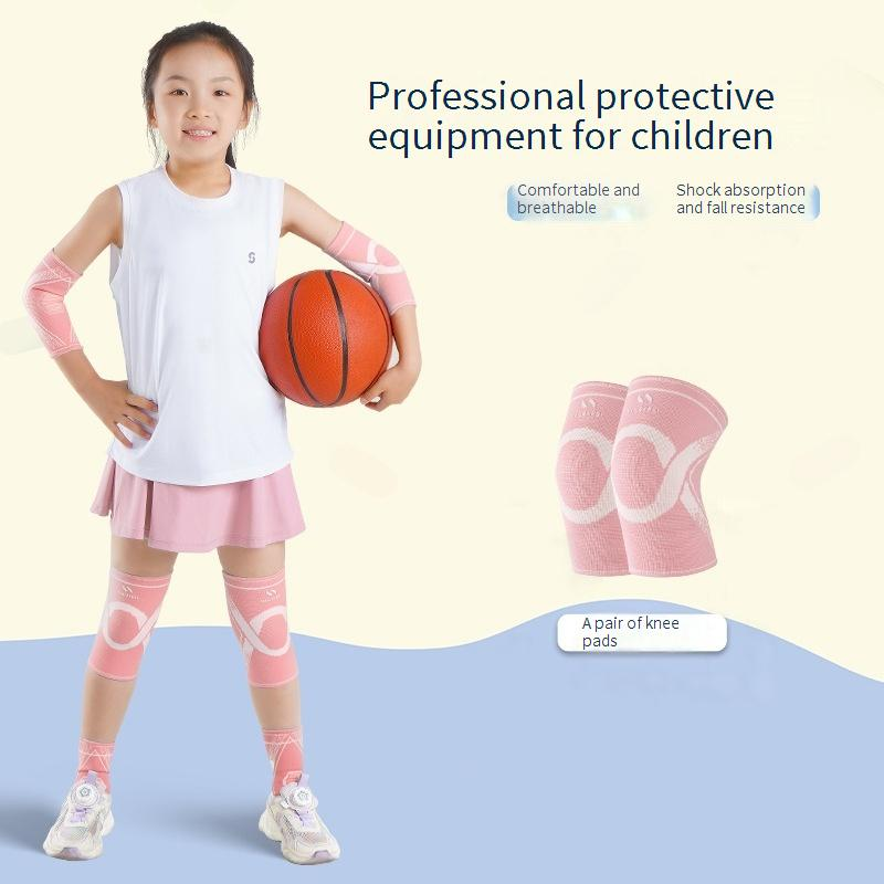 Knie- und Ellbogenschützer-Set für Kinder – Atmungsaktive Schutzausrüstung für Basketball, Radfahren, Fußball und Laufen – Verstellbare Riemen für 3–16 Jahre_voghion.com