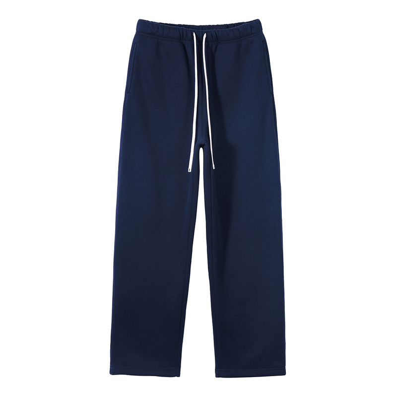 Pantaloni della tuta da uomo foderati in pile – Joggers in misto cotone 350 g (vestibilità comoda, gamba dritta, pantaloni casual da strada per l'inverno, dalla S alla XXL)_voghion.com