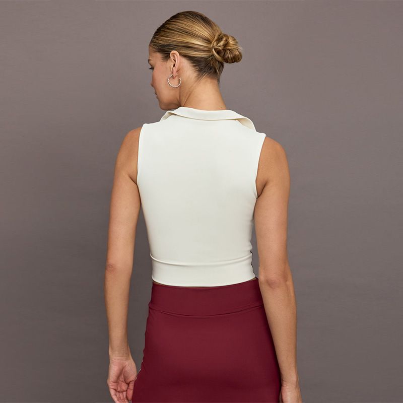 Ženska odjeća Ovratnik Sportski prsluk Šivanje Kontrastna boja Odjeća za jogu Ženska Anti Exposure Dance Fitness Wave tenis suknja_voghion.com