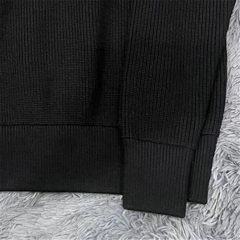 Men's Clothing Popular Cardigan Sweater Men 2024 Heavy Craft Korean Version Stand Collar Solid Color Large Size Knitted Sweater Men's Coat Trend_voghion.com