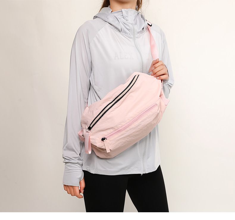 2025 Spring New Cross Border Nylon Crossbody Women's Large Capacity Chest Sports Multi Functional Cycling Bag_voghion.com
