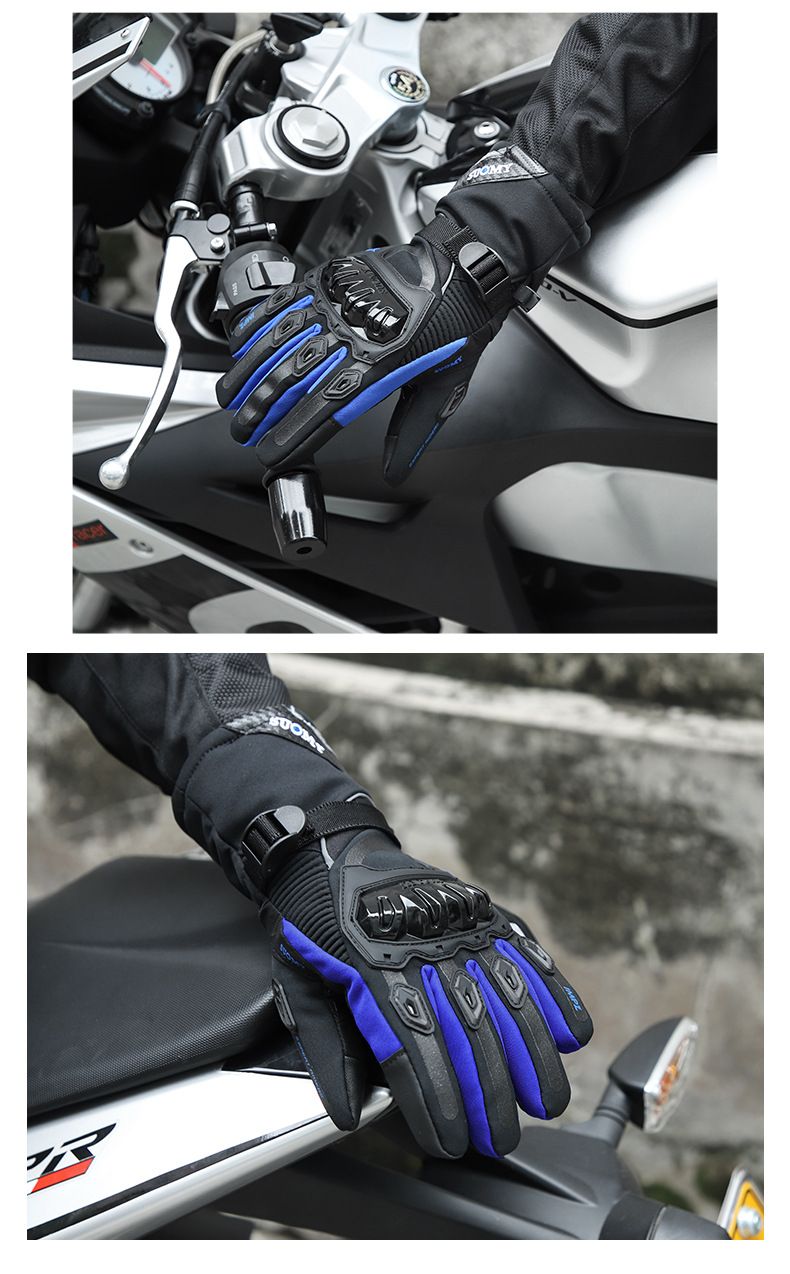 Hochwertige Motorradhandschuhe für Herren im Winter: warm, wasserdicht, verdickt, winddicht, Touchscreen-kompatibel_voghion.com