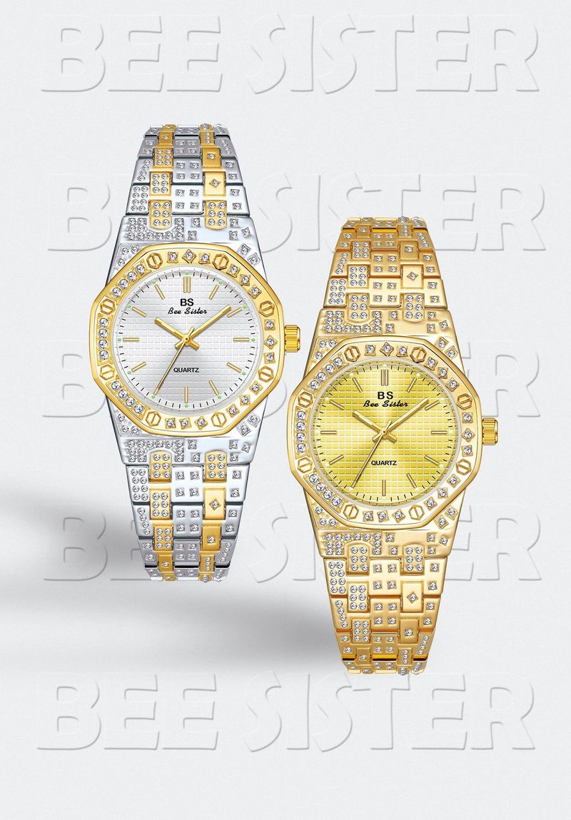 New light luxury ladies full diamond unisex style full diamond watch_voghion.com