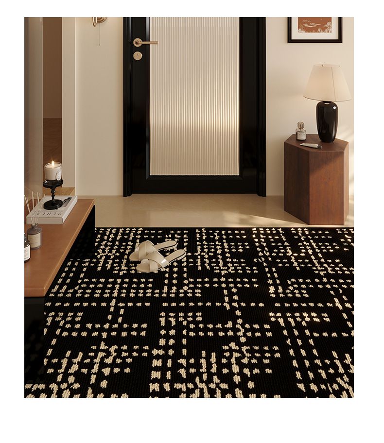 Lakberendezési textil, kisméretű, illatosított bejárati lábtörlő, csúcskategóriás, könnyű, luxus bejárati lábtörlő, gyapjú dohányzóasztal-szőnyeg, éjjeliszekrény_voghion.com