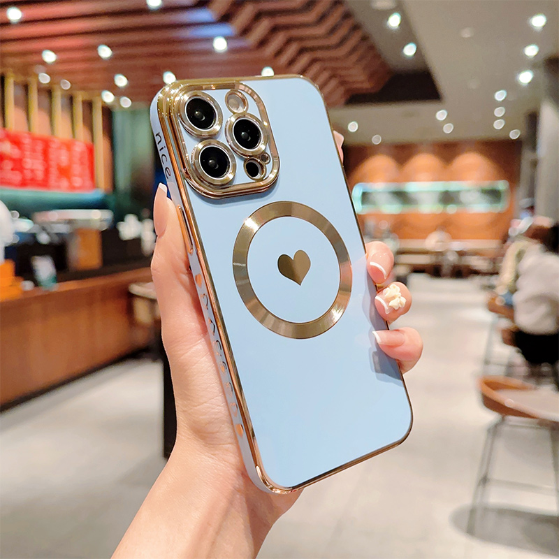 Coque de protection d'objectif en Silicone plaqué solide, étui pour iPhone 14 Pro Max 13 12 11 Pro Max 14 Plus_voghion.com