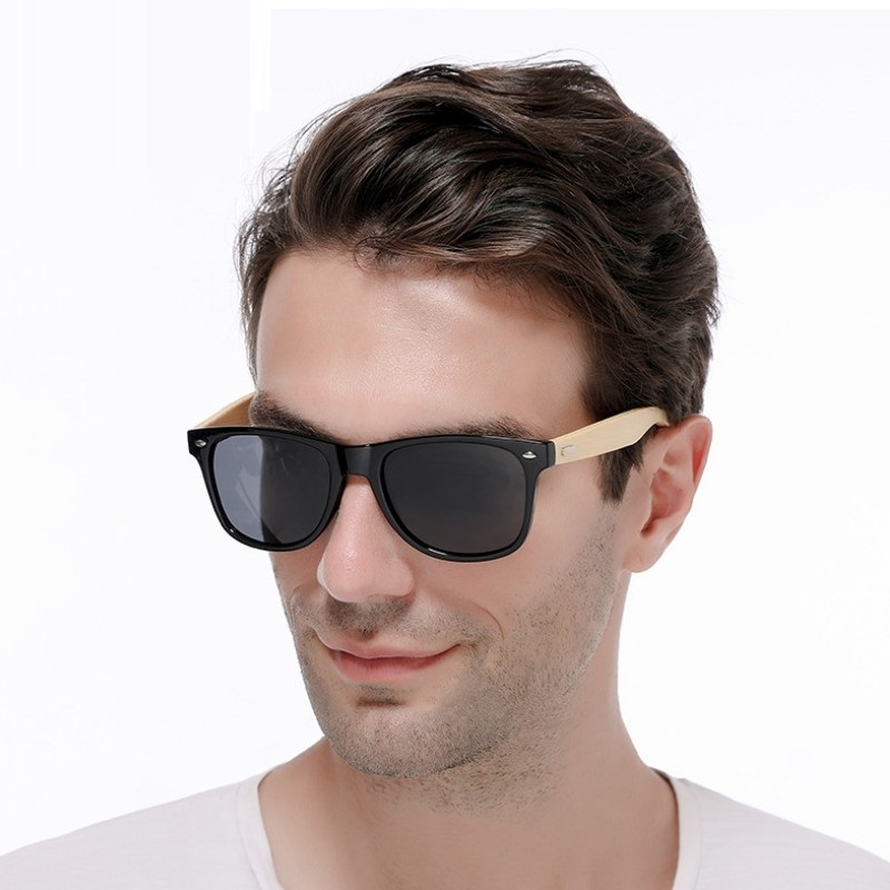 Wood Bamboo Sun Men Women Classic Non-Polarized UV400 Vintage Driving Sun Glasses Black Fishing Eyewear UV400_voghion.com