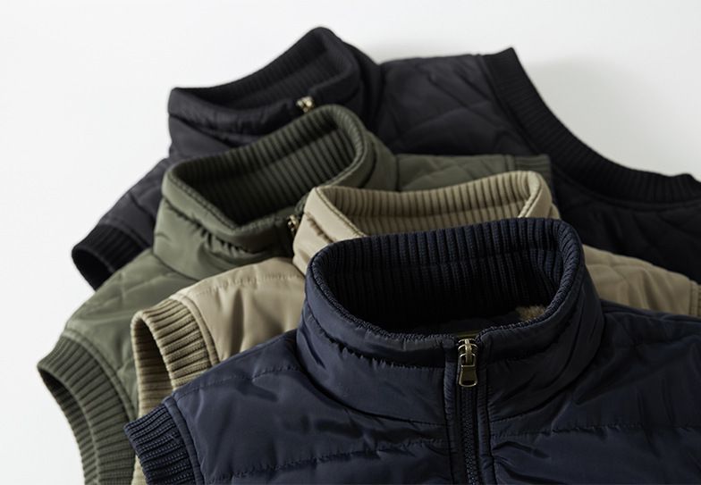 Herrenweste im Militärstil mit Fleecefutter, warme, ärmellose Winterjacke mit Reißverschluss für lässige Outdoor-Bekleidung, Übergrößen erhältlich (Schwarz, Armeegrün)_voghion.com