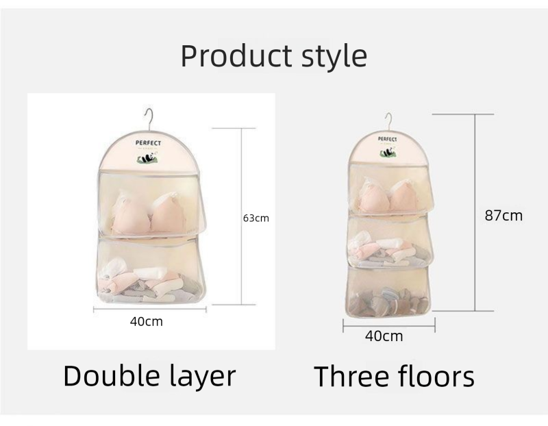 Sock Dormitory Wardrobe Underwear Hanging Mesh Pocket Bedside Organizer Storage Bag_voghion.com