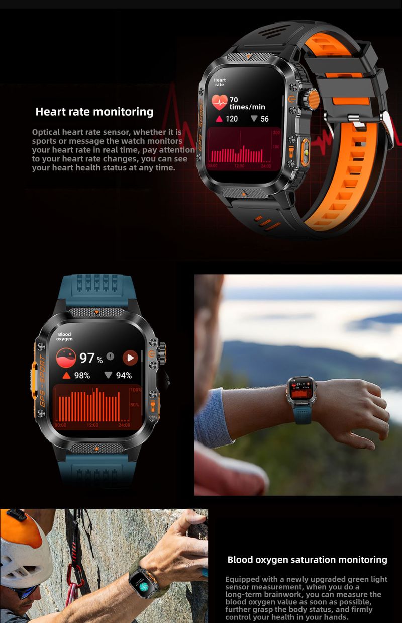 Satellite Positioning Sports Watch Running, GPS Pace Professional, Deep Waterproof Swimming Distance Measurement, Lap_voghion.com