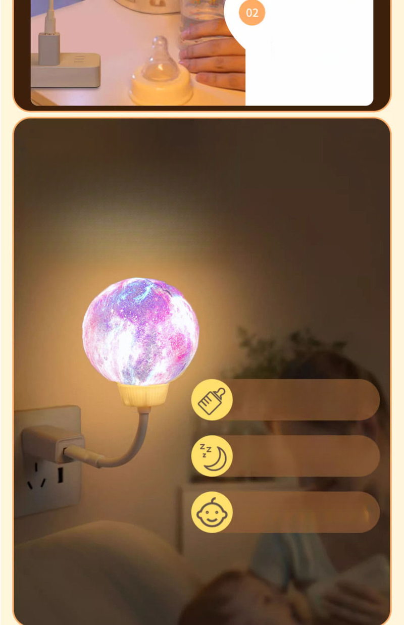 Smart Voice-Controlled Night Light New Eye Protection Nursing Socket Bedroom Sleep USB Home Bedside Table Lamp_voghion.com