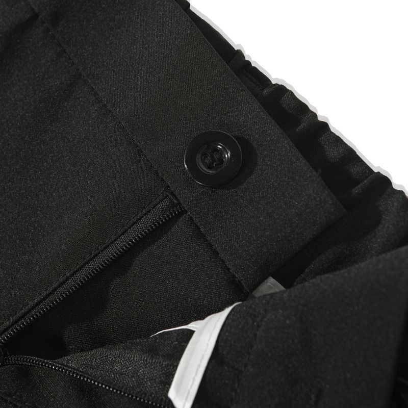Men's Clothing Black Suit Trousers Men's Business Formal Straight Men's Trousers Drape Free Ironing Casual Suit Trousers Men_voghion.com