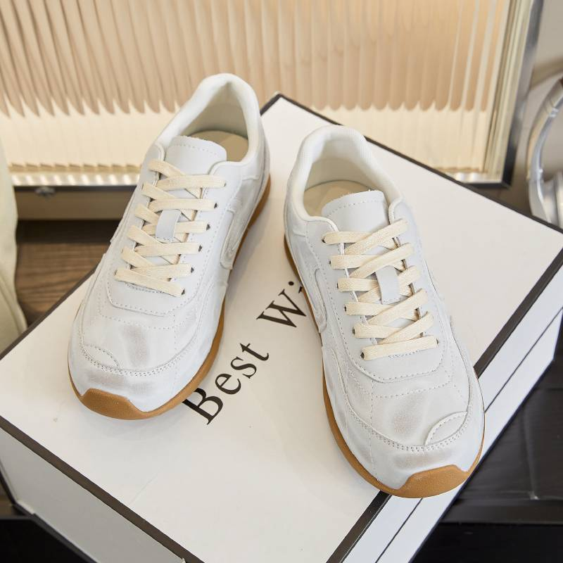 Mingliu Nuove scarpe da ginnastica in pelle De 2025 primavera retrò scarpe sportive basse scarpe casual abbinate da donna abbinate al colore scarpe Forrest Gump_voghion.com
