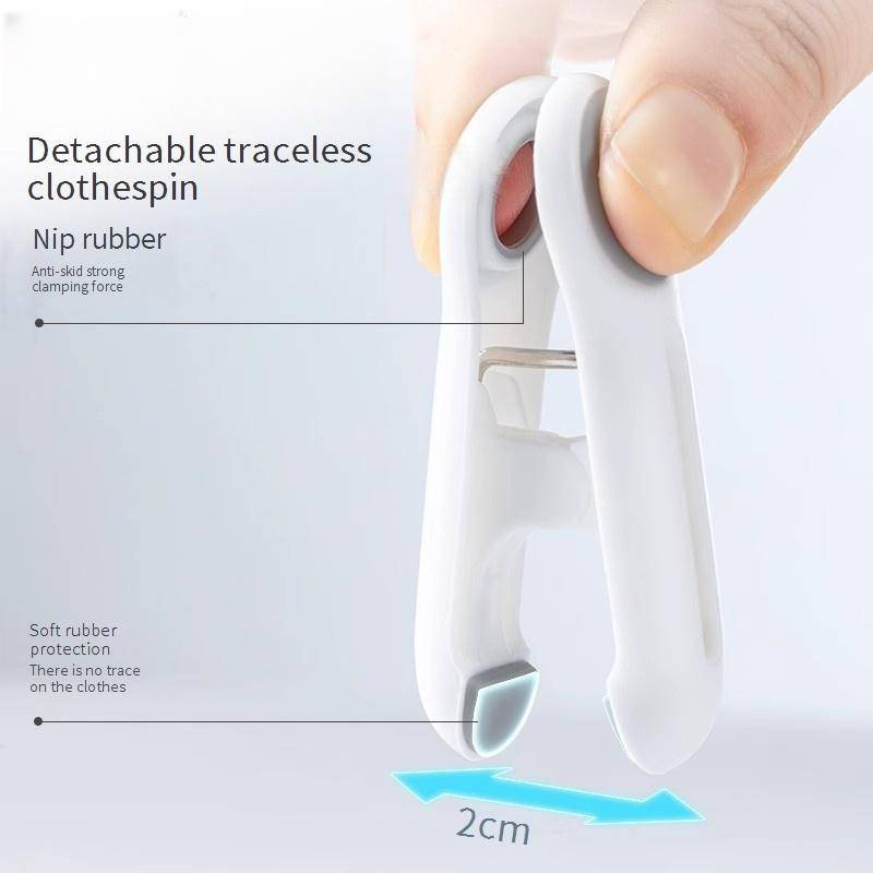 Foldable Clothes Drying Rack With 20 Clips - Space-Saving For Small Apartments (Perfect For Socks Underwear & Delicates) - Multi-Level Hanging Design_voghion.com