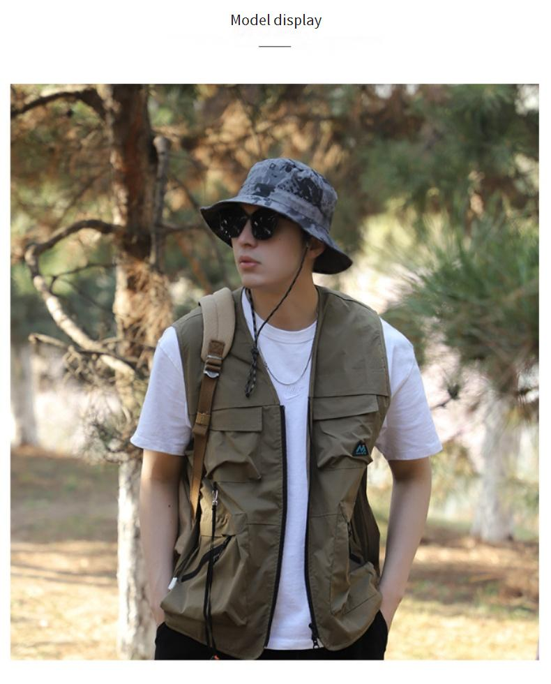 Mountain Style Bucket Hat - Lightweight & Foldable UPF 50+ Sun Hat For Hiking & Outdoor (Men's Summer Essential)_voghion.com