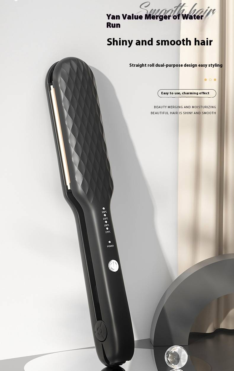 Mini piastra per capelli e ferro arricciacapelli VTT - 5 temperature regolabili per uso domestico e in camera da letto (compatta, doppia tensione, adatta ai viaggi)_voghion.com