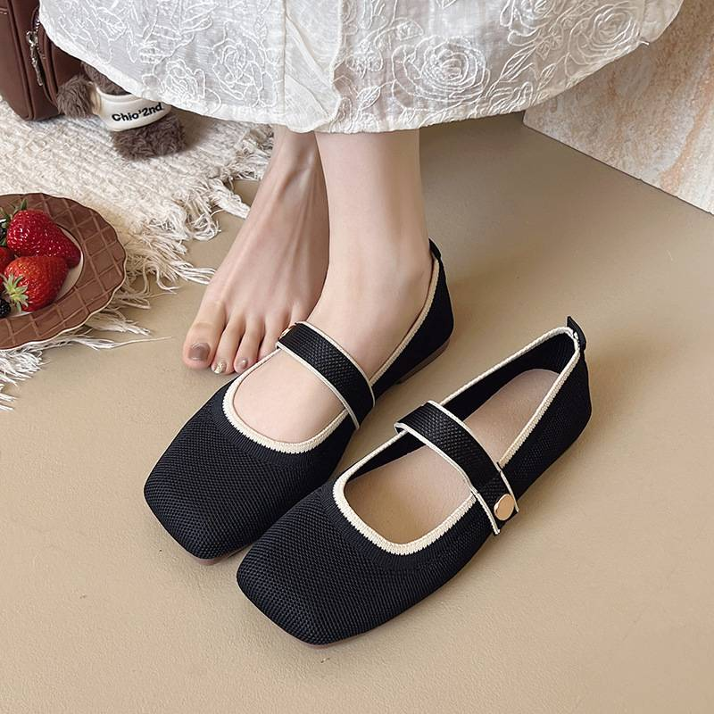 Der 2025-1 neue Frühlingsweb-Mary-Jane-Bohnenschuh, Einzelschuh für Damen_voghion.com