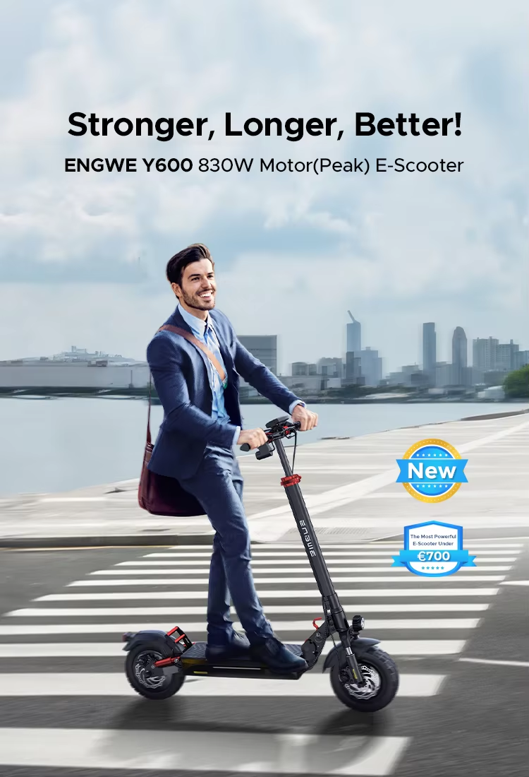 Trottinette électrique pliable Y600, nouveau design 2025, moteur arrière 500 W, tout-terrain, 10 pouces, 48 V, 18 Ah_voghion.com